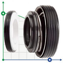 Uszczelnienie pompy R-6SB 12, SIC/SIC, NBR, 304