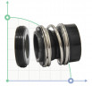 Uszczelnienie pompy R-MG12 50, CAR/CER, EPDM, 304, G60