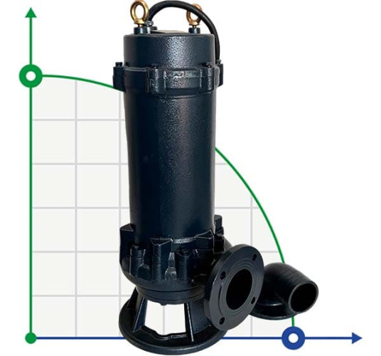Pompa kałowa z rozdrabniaczem 80WQV30-25-4 dla ferm trzody chlewnej