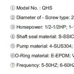 Pompa do saletry amonowej QHS-40-3, AISI 316, odpowiednik pomp X, XO, XO-E, AX