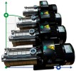 Pozioma pompa wielostopniowa do systemów zaopatrzenia w wodę DW(S)5-60/110, AISI304, 380V/50Hz