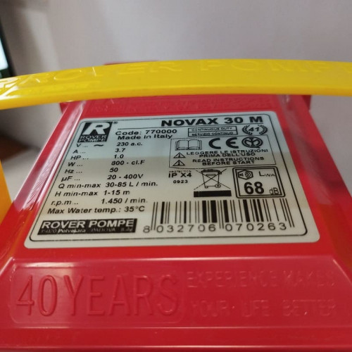 NOVAX 30M pompa do przenoszenia wina, materiału winnego