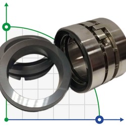 Uszczelnienie mechaniczne do pompy R-M010D 45, CAR/SIC/CAR/SIC, EPDM, 304