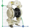 Pompa pneumatyczna membranowa DP 15 PVDF/V