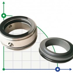 Uszczelnienie pompy R-W01 38, SS/SIC, NBR, 304