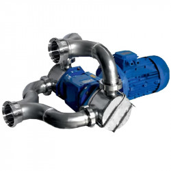 Pompa wirnikowa do przecieru pomidorowego i soku LIVERANI RID MAXI Double 2Q NR TF 7,5kW, 470obr./min, 380V z przekładnią