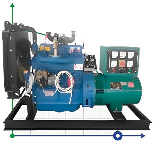 Przemysłowy generator diesla XHY-R40GF z ATS, silnik Ricardo 50kVA, 40kW, 380V/50HZ typ otwarty