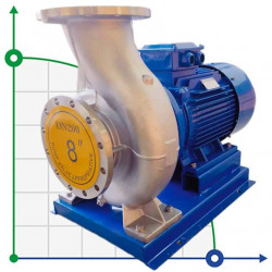 TKHW 200/250-30/4 (300/20), 30 kW, AISI 304, 1480 pozioma pompa ze stali nierdzewnej