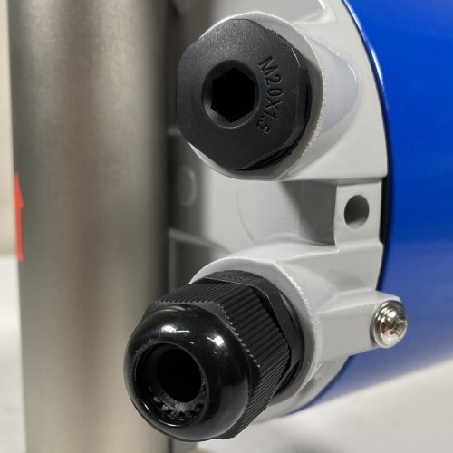 DN25 Przepływomierz rotametr ze stali nierdzewnej KLZZ PN16 (ciekła mieszanina alkoholi C2H5OH 96%), 250-2500 l/h, 4-20mA, Ex