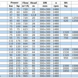 IRG BGL 300-500A (675/70), 200kW, 1480 odśrodkowa pompa pionowa