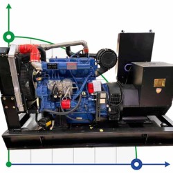 Przemysłowy generator diesla XHY-R60GF z ATS, silnik Ricardo 80kVA, 60kW, 380V/50HZ typ otwarty