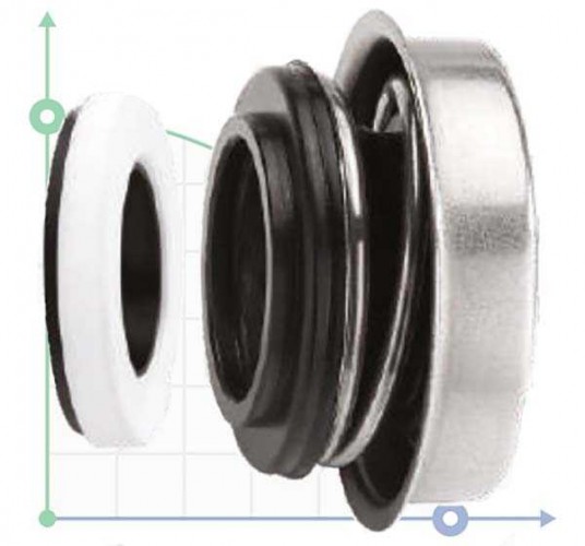 Uszczelnienie pompy R-6A 16, SIC/SIC, NBR, 304