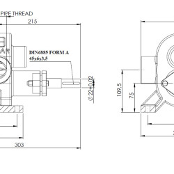 Pompa zębata Kupar KHP 1 1/2 cala-C, AISI 316, 4-11,5 m3/h do lepkich chemikaliów