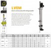 Veneroni LVEM 12, 18,5 kW, 2,5m, 306 m3/h elektryczna pompa pionowa ze śmigłem mieszającym