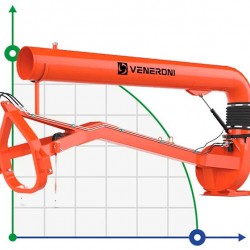 Wysokowydajna pompa WOM Veneroni ATR 40/540, 3m, 1800 m3/h z obrotem hydraulicznym