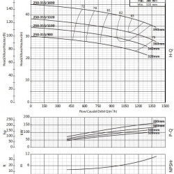 Pompa do podwyższania ciśnienia BSM4 250-315/1100 (900/30,4), 110kW, 1450
