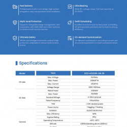 Uniwersalny pojemnik do magazynowania energii ECO H3200K LiFePO4 z chłodzeniem powietrzem