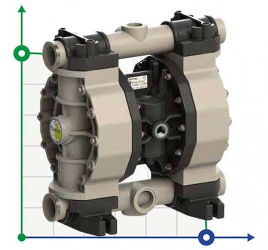 PHOENIX P250 PP Hytrel+PTFE ATEX pompa membranowa pneumatyczna