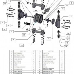 RUBY 120A-P-TAT-T  pompa membranowa pneumatyczny