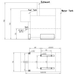 Silnik Diesla napędzany przez WOM PD 6102NT, 110kW, 3000rpm
