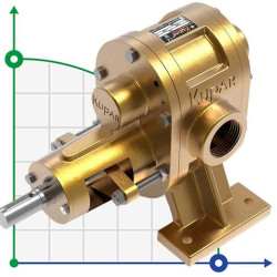 Pompa zębata do mydła Kupar KHP 2 cale-B, brąz, 2-25 m3/h