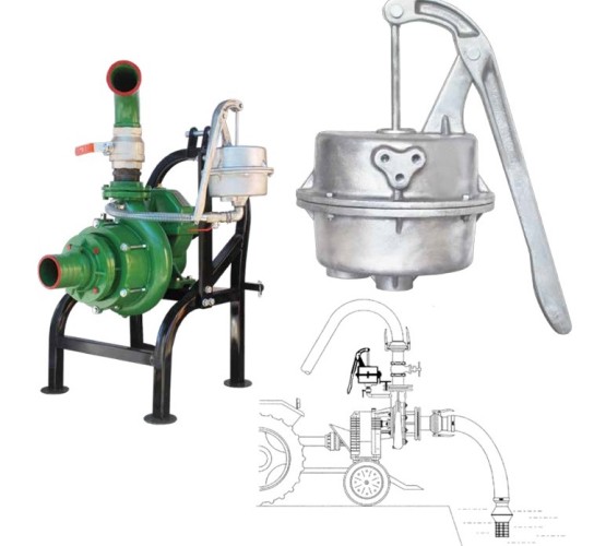 Ręczna pompa Ekler do usuwania powietrza z przewodu ssącego pompy PTO