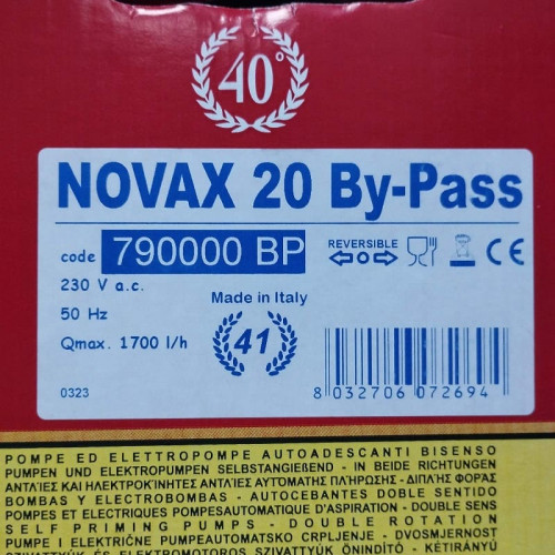 NOVAX 20 By-Pass pompa cieczowo-pierścieniowa