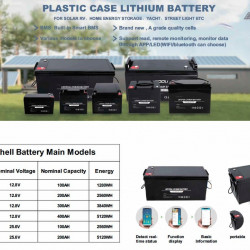 Akumulator litowo-żelazowo-fosforanowy (litowo-żelazowy) CL-25.6V 200Ah, LiFePO4, LFP ABS Obudowa stojąca na podłodze z Bluetooth i wyświetlaczem