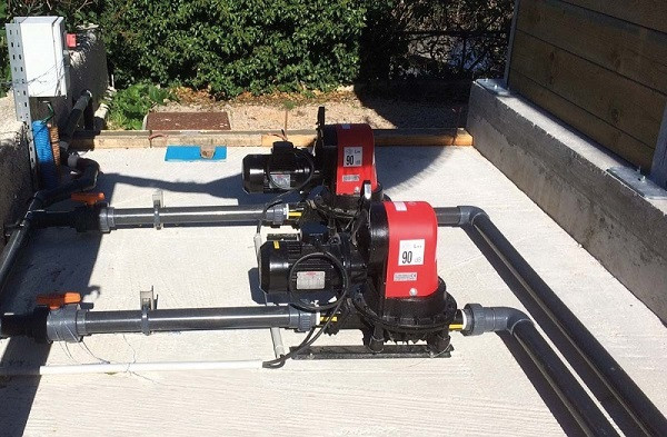 Pompa membranowa Caffini - Libellula Lib 1-2 z silnikiem elektrycznym na ramie