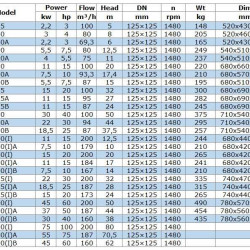 IRG BGL 125-500(I)A (187/70,5), 55kW, 1480 odśrodkowa pompa pionowa