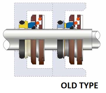 Uszczelnienie pompy FLYGT R-FL.XA 25, L, TC/TC, VITON, 304