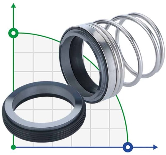 Uszczelnienie mechaniczne R-MG912 18, CAR/CER, VITON, 304, G60