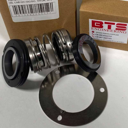 Uszczelnienie mechaniczne wału R-4702 35, СAR/CER/SIC/SIC, NBR, 304