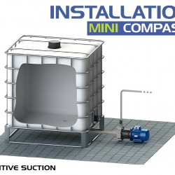 Pompa hermetyczna ze sprzęgłem magnetycznym FLUIMAC MINI COMPASS MC 10 PVDF, 6 W, 220 V