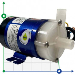 Pompa hermetyczna ze sprzęgłem magnetycznym FLUIMAC MINI COMPASS MC 10 PVDF, 6 W, 220 V