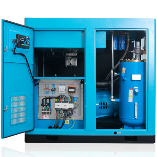 Kompresor śrubowy z napędem bezpośrednim serii DC o przepływie powietrza 1,0-66,1 m3/min, mocy 7,5-355 kW, ciśnieniu roboczym 0,7-1,3 MPa