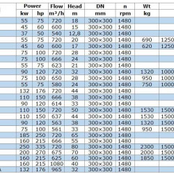 IRG BGL 300-235(I)A (965/32), 132kW, 1480 odśrodkowa pompa pionowa
