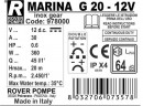 MARINA 12V - G 20 pompa zębata do oleju hydraulicznego