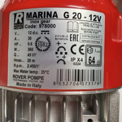 MARINA 12V - G 20 pompa zębata do oleju hydraulicznego
