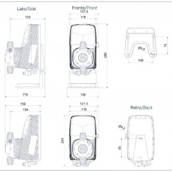 Pompa dozująca elektromagnetyczna PDE HC151+ MULTI M60 240V PVDF-CE-VT PODWÓJNA HIRSC., 1-10 l/h, 7-1 bar