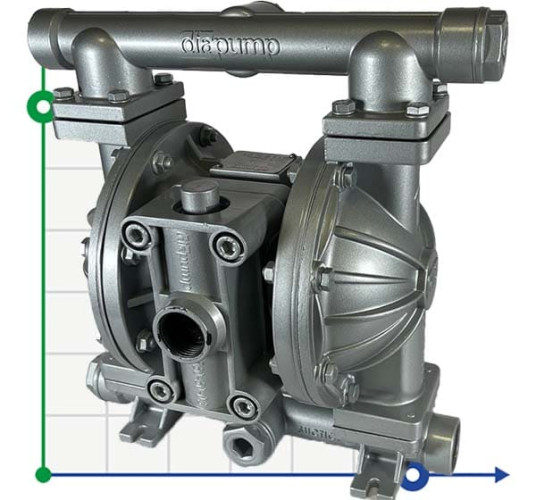 Pompa membranowa z napędem pneumatycznym DiaPump DPX 10 AL/T PRO
