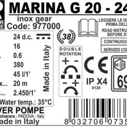 MARINA 24V - G 20 pompa zębata