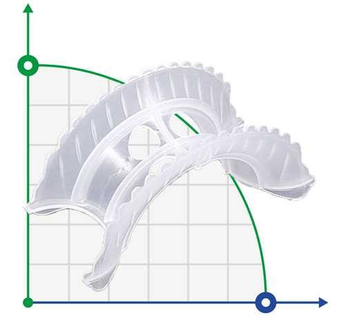 Siodło Intalox 40 mm