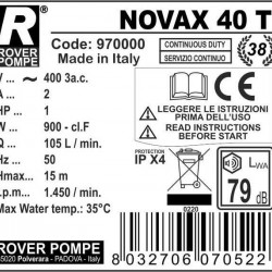 NOVAX 40 T pompa spożywcza ROVER