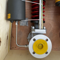 Zawór redukcyjny DN100, korpus WCB, wlot ciśnienia 5 bar, wylot 3 bar, para, 1500 kg/h