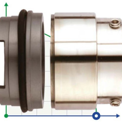 Uszczelnienie mechaniczne Grundfos Sarlin R-706SP 65, SIC/SIC, VITON, 304