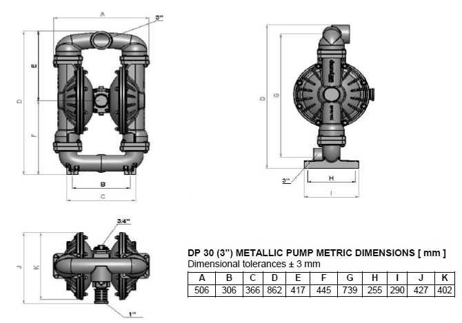 Pompa membranowa DP 30 SS/SN - SS/N - SS/B