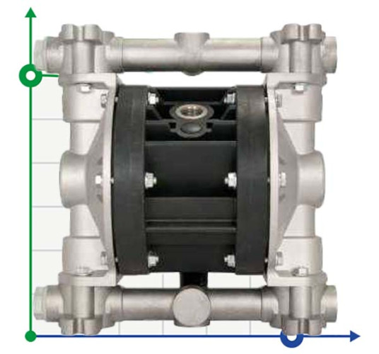Pneumatyczna pompa membranowa BOXER 50 ALUMINIUM IB50-ALHTAIT-C