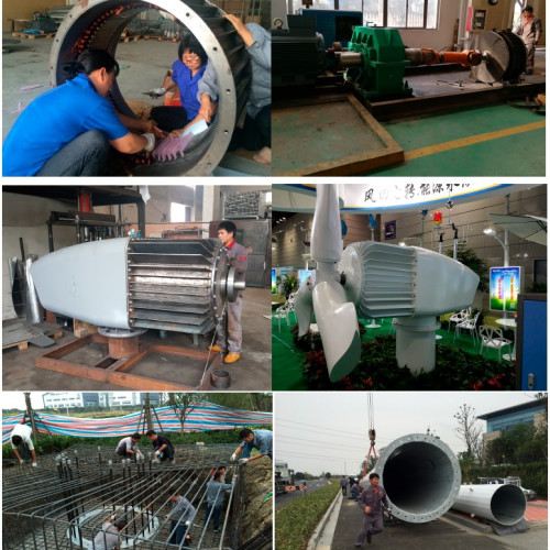 Zestaw pozioma turbina wiatrowa DK-Series RX-300DK 300 kW 380 V, sterownik sieciowy FKJ-GT-Y 300 kW 380 V