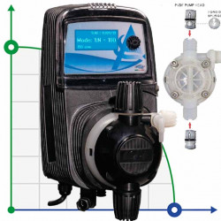 Pompa dozująca elektromagnetyczna PDE HC151+ WIELOFUNKCYJNA M70 240V PVDF-CE-DT, 1,8-14 l/h, 20-1 bar